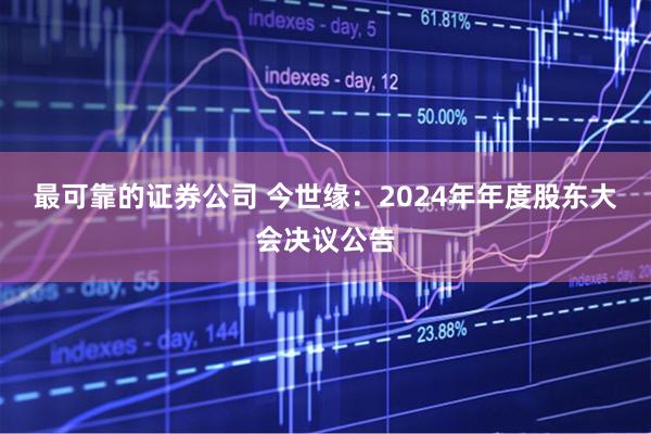 最可靠的证券公司 今世缘：2024年年度股东大会决议公告