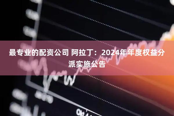最专业的配资公司 阿拉丁：2024年年度权益分派实施公告