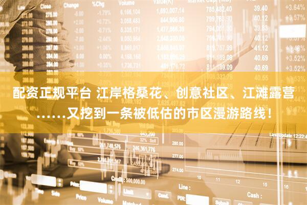 配资正规平台 江岸格桑花、创意社区、江滩露营……又挖到一条被低估的市区漫游路线！